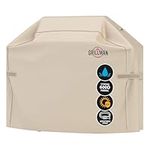 Grillman Premium BBQ Grill Cover, Heavy-Duty Gas Grill Cover for Weber Spirit, Weber Genesis, Char Broil etc. Rip-Proof & Waterproof (64" L x 24" W x 48" H, Tan)