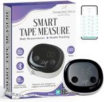 Diamond Hills Rechargeable Smart Tape Measure, Body Measuring Tape for Weight Loss, Bluetooth Body Measurement Tape with App, Body Fat Measurement Device for Muscle Gain, Fitness, 60in/150cm