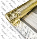 Smoothfit 5mm Sonic Gold Underlay Acoustic and Insulation Underlay for Wood or Laminate Flooring Barrier Plus Insulation Foil Damp Proof Membrane Underlayment (1metres x 7.5metres (3ft 3" x 24ft 6"))