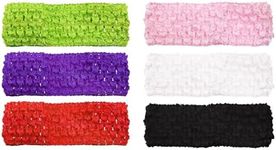 PPhtony 80s Crochet Headbands 6Pcs 