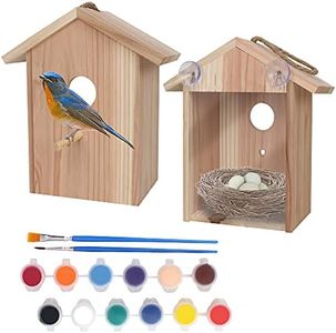 Window Bird House with Paint Kit Window Birdhouse Spy Birdhouse with Strong Suction Cups See Through Birdhouse for Kids My Spy Clear Birdhouse, Clear Birdhouse, Bird Nest, Craft