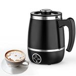 Milk Frother Electric 4-in-1, Automatic Milk Frother, Milk Warmer, Hot/Cold Milk Foam for Hot Chocolate, Cappuccino, Coffee, Latte, Macchiato