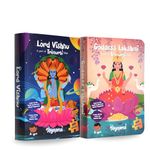 Toynama Educational Toys for Kids - Vishnu and Lakshmi 100 Pcs Set of 2 Jigsaw Puzzles Ages 3+ | Cultural Interactive Learning with App