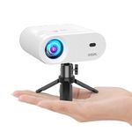 Mini Projector, VISSPL 1080P Full HD Portable Projector, Outdoor Movie Projector with Tripod, 14000L Home Video Projector Compatible with iOS/Android Phone,Tablet,Laptop,TV Stick,HDMI,USB