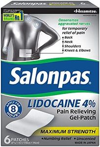 Salonpas Gel-Patch, for Back, Neck, Shoulder, Knee Pain and Muscle Soreness, 6 count