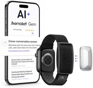 Memoket Gem Wearable AI Voice Recorder, Transcribes, Fits Apple Watch Bands