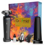 Groomiist Corded/Cordless 3 in 1 Shaver for men | IPX6 Waterproof | Floating Head | 90 Min Run Time | LED Light Display (Black) | 2 Year Manufacture Warrenty | Oil Bottle, Cleaning Brush, Charging Stand | Shaver Device with Nose & Beard Trimmer Head ( PST-501)