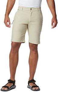 Columbia Men's Flex ROC Comfort Stretch Casual Short, Fossil, 34x10