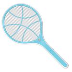 GIGAWATTS Ultra Mosquito Racket Bat Export Quality 1200mAh Battery USB Charging LED Light Trap Protect from Insect Bugs Fly Swatter for Indoor Home Outdoor(Blue & White, 3 Months Warranty)