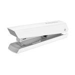 Fellowes Jam Free Stapler, 20 Sheet Capacity - LX820 Full Strip Antibacterial Manual Stapler- Uses Both 24/6mm and 26/6mm Staples - White