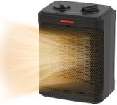 AROVEC Heater 1800W, Electric, Portable Fan with Handle, Instant Warmth, 3 Modes, Safe Operation with Over Heating & Tip Over Protection, Ideal for Indoor Space, Home, Bedroom, Office & Desk, Black