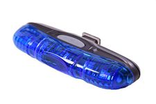 ULTRA BLUE FLASHING 5 LED BIKE LIGHT,GREAT POLICE FUN LIGHT IDEAL FOR KIDDIES BICYCLE,ADULT CYCLE KIDDIES PEDAL CAR, GO KART, CHILDS SCOOTER ETC