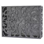 ORYX Doorbell Chime Cover Box Only, Grey Door Bell Covers for Wall, Wood Piano Paint Design for Decorative, Large Size 9.8x7.6