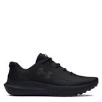 Under Armour Women's Charged Surge 4 Running Shoe, (002) Black/Black/Black, 11