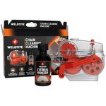 WELDTITE Chain Cleaning Machine for Bikes, Includes Biodegradable Citrus Degreaser, 75 ml