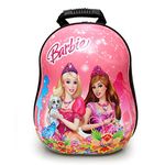 D's Paradise Cartoon Print Pink Barbie with Dog Hard Shell School Bag/Picnic Bag/for Kid's Boys and Girls