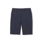 French Toast Men's Flat Front Performance Stretch Short, Navy, 36 Regular