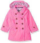 OshKosh B'Gosh Osh Kosh Baby Girls Hooded Trench Coat, Flamingo Pink, 12M