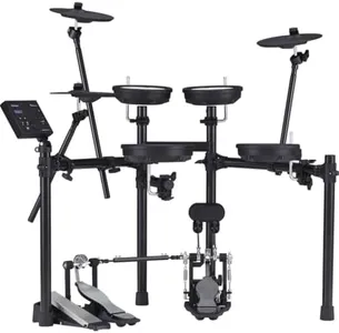 Roland TD-07DMK Electronic V-Drums Legendary Double-Ply All Mesh Head kit with Superior Expression and playability – Bluetooth Audio & MIDI – 40 Free Melodics Lessons, Black