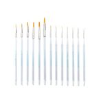 Aqualon 241935 Royal and Langnickel Short Handle Paint Brush Set, Round, 13-Piece