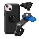 Quad Lock Motorcycle Handlebar Phone Mount Kit with Vibration Dampener and iPhone 13 MAG Case