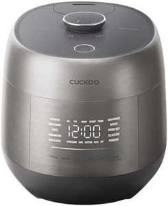 CUCKOO Twin Pressure Rice Cooker 6-Cup Uncooked / 12-Cup Cooked with Induction Heating Technology, Silent Pressure System, Open Cooking Mode, Dynamic Display, Eco Inner Pot, Gray (CRP-PHTR0609FS)
