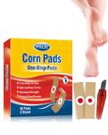 Corn Plasters, 60 Count MYMULIKE Corn Removal Pads Relief Corn Pain, Corn Cushions for Feet, Hand, Toe for Feet Care and Wart Remover Corn Pads Foot Care