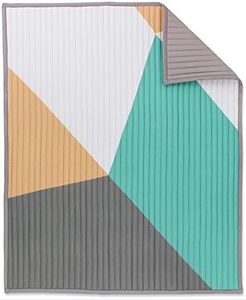 Lincove Toddler Blanket Kids Quilt 100% Cotton Reversible Design Lightweight & Breathable Toddler Blanket 47" x 39"