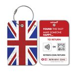 Retreev Smart NFC & QR Code Luggage Tag: Secure Bag Retrieval, Identity Protection | Easy Setup | Supported by Airlines & Airports Worldwide - United Kingdom