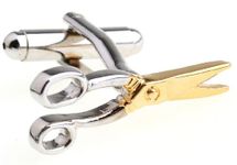 Scissors 2 Tone Cufflinks with a Presentation Gift Box