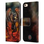 Head Case Designs Officially Licensed Anne Stokes Lava Dragons Leather Book Wallet Case Cover Compatible With Apple iPhone 6 / iPhone 6s