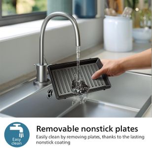 Philips 5000 Sandwich Maker – Black Non-Stick Grill