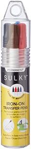 Sulky Iron-On Transfer Pen, Black/Blue/Brown/Red, 4 Per Package