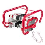 VEVOR Fire Escape Ladder, 3-Story 25FT Retractable Emergency Fire Ladder, Lightweight Aluminum Alloy Safety Escape Tool with Sturdy Polyester Strap, Anti-Slip Rung & Wide Steps, 1000LBS Max Loading