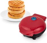 QUALIZA Electric Nonstick Mini Waffle Maker, Belgian Waffles, Compact Design, Hash Browns, Keto, Snacks, Sandwich, Eggs, Easy to Clean, Mint