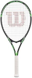 Wilson Tour Slam Strung Tennis Racquet, 4 1/4-Inch, Black/Green