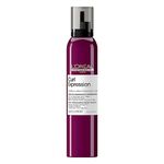 L'Oréal Professionnel Hair Mousse, with Heat Protection, for Curly & Coily Hair, 10-in-1 Multi-Benefit, with Glycerin, Urea H and Hibiscus Seed Extract, Serie Expert Curl Expression, 250 ml