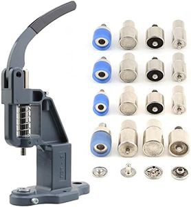 Snap Fastener Button Machine with Dies - Hand Press Machine for Metal Snap Fasteners Setting Tools