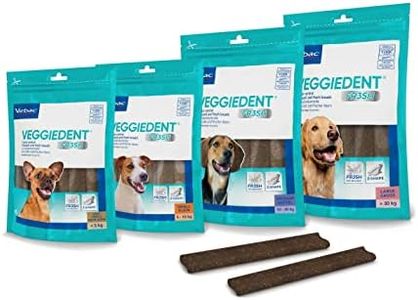 Veggiedent vn100759 bandes de snack fresh, S - chiens de 5-10kg - 15 lamelles