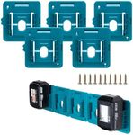 Crivnhar 5 Pack Battery Holder for Makita 18V Battery Mounts Dock Holder Fit for BL1860 BL1850 BL1840 BL1830(w/10 screws)