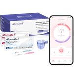 MomMed 80 Ovulation Test Strips and 25 Early Pregnancy Test Strips(HCG25-LH80), Ovulation & Fertility Tests Kit with 105 Urine Cups, High Accurate Fertility Test for Women