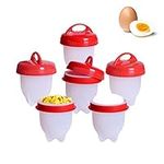 6Pcs Silicone Egg Boiler Cooker Poachers