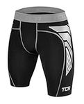 TCA Boys' CarbonForce Pro Compression Base Layer Shorts Thermal Under Gear - Black, 6-8 Years