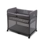 Bugaboo Stardust - All-in-one, Quick to Assemble, pop-up Travel cot and playpen for Babies and Toddlers with Mattress and Zip-in Bassinet; Grey Melange