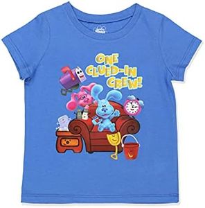 Nickelodeon Blue's Clues & You Girls Toddler Short Sleeve T-Shirt Tee (2T, Blue)