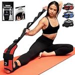 DMoose Fitness Foot & Calf Stretcher - Hamstring Stretcher for Plantar fasciitis, Achilles Tendonitis, Heel Spurs & Shin Splints - Yoga Stretching Strap for Back Pain - Flex Strap for Physical Therapy