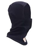 BOCOMAL FR Balaclava Flame Resistant Face Mask Hood Arc Rated 10oz Modacrylic Blend One Size, Navy, One Size