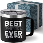 Livinges Best Frter Ever I Mean Father Tumbler 14oz Dad Gifts from Daughter, Son, Wife, Kids