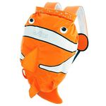 Trunki PaddlePak Waterproof Swimming Bag for Kids and Children’s Backpack for PE - Chuckles Clownfish (Orange)