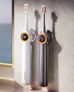 RANVOO [Vibrating & Flossing 2-in-1 Bubble Sonic Electric Toothbrush, 100% Plaque Removal, Whiter for Adult Protect Gum Orthodontic Teeth Cleaning Rechargeable Gift with 2 Soft Brush Heads White